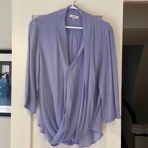 Lilac silk blouse. Very good condition, M. Babaton